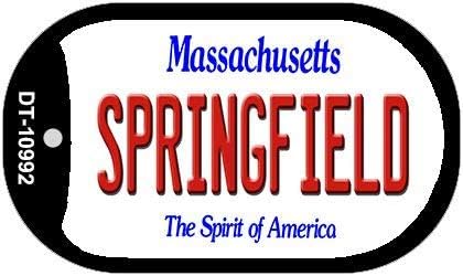 Smart Blonde Springfield Massachusetts Novelty Metal Dog Tag Necklace DT-10992