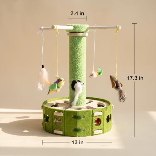 Interactive Cat Toys for Indoor Cats, Cat Enrichment Puzzle Toy S