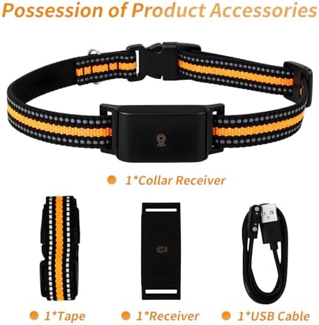 Wireless GPS Dog Fence Collar β 4G Smart Tracker with Geo-Fence, Free APP, History Route, IP67 Waterproof, 500mAh Battery, No Subscription β for Medium & Large Dogs