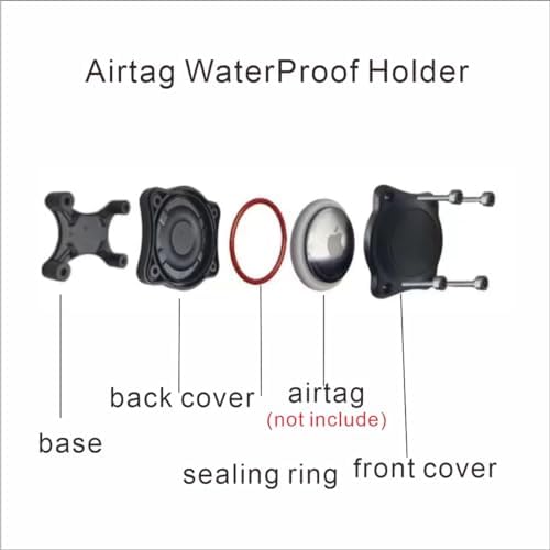 Personalized Dog Collar Waterproof airtag Dog tag Holder,USB C Light up Night Black Dog Collar (RED, XL(19.7-23.6"))