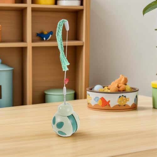 Abaodam Interactive Cat Treat Dispenser with Adorable Beetle Appearance, Plastic Material, Wobble Tumbler Design for Indoor and Outdoor Use, for Engaging Cats and Encouraging Play