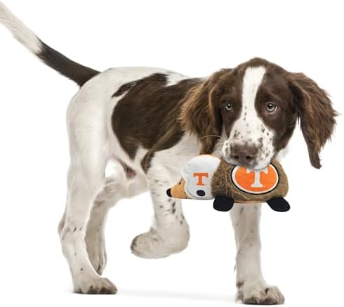 NCAA Tennessee Volunteers Plush Hedgehog Toy for Dogs & Cats, Cool Soft Pet Toy for Fun and Interactive Play, Dog Chew Toy with Squeaker, Licensed Hot Pet Toy