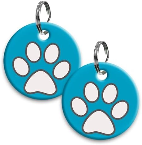 tag8 Smart Pet ID Tag – Anti-Loss NFC & QR Code Tag, Silent Silicone Dog & Cat ID Collar Tag, Digital Pet Profile & Easy Owner Contact - Blue