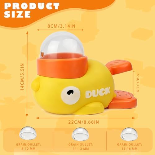 2PCS Duck Treat Dispenser for Dogs to Train Problem-Solving Skills,Dog Slow Feeder Puzzle Toy Prevents Bloating, Interactive Treat Dispensing Toy for Small Cats, Dogs