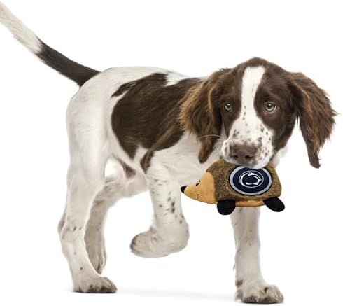 NCAA Penn State Nittany Lions Plush Hedgehog Toy for Dogs & Cats, Cool Soft Pet Toy for Fun and Interactive Play, Dog Chew Toy with Squeaker, Licensed Hot Pet Toy
