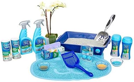 Fresh Step Cat Litter Crystals Deodorizer Non Toxic Odor Neutralizing Crystals for Litter Boxes Control Smells and Keep Home Fresh Fresh Scent 15 Ounce 12 Pack Extended Supply Cat Daily Routines | Non-toxic crystals neutralize odor at the source in any...