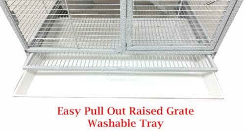 Deluxe 2-Levels Large Small Animal Critter Cage On Wheels