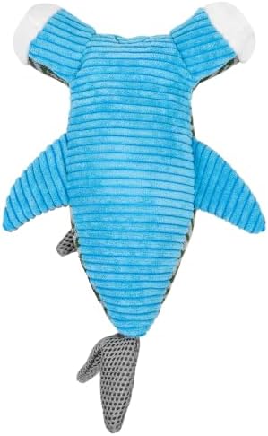 KONG Armor Dog Toy, Durable Plush (Hammerhead Shark)