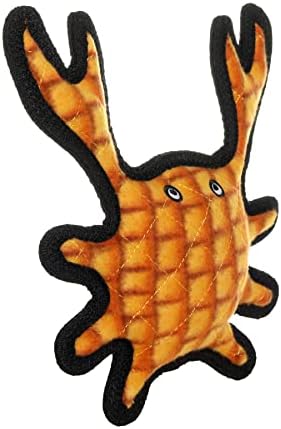 TUFFY® - 2 Pack Original : Crab Dog Toy : : Ultra Durable Plush Toy with Multiple Layers & Reinforced Seams, Washable and Floats, Original Construction