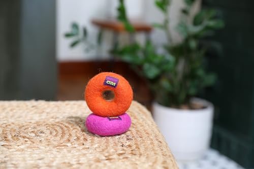 Mad Cat Wacky Wool Rings, Catnip and Silvervine Blend Cat Toys, Pack of 2
