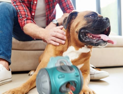 Dog Treat Ball, Adjustable Dispensing Interactive Toys Indestructible Puzzles Feeder Slow Feeding, Pet Cat Enrichment Toys, Dog Interactive Toy for Boredom Intelligence