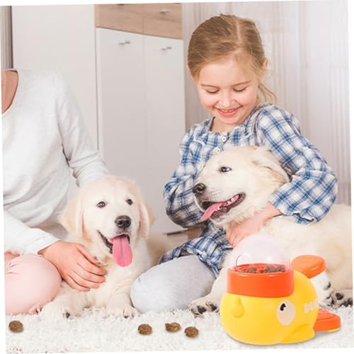 2-in-1 Interactive Dog Slow Feeder, Puzzle Toy Duck Shaped Design for Small Medium Dogs Promotes Training Reduces Bloating Anti Gulping Dog Treat Dispenser Toy