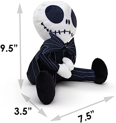 Buckle-Down Disney Dog Toy, The Nightmare Before Christmas Jack Sitting Pose Pet Toy, Plush