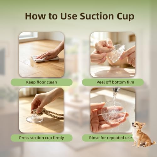 Interactive Tug Toys with Powerful Suction Cup for Puppy Dogs,Dog Enrichment Toys to Keep Them Busy,Teeth Cleaning Toys for Small Medium Breed Dogs,Indoor Toys,Pure Cotton,2PCS