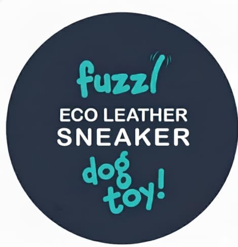 Fuzzl Eco Leather Sneaker Toy Natural and Tough Dog Toys - Long Lasting Chew Toys for Aggressive Chewers - Strong Dog Toy for Dogs and Puppy