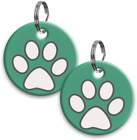 tag8 Smart Pet ID Tag – Anti-Loss NFC & QR Code Tag, Silent Silicone Dog & Cat ID Collar Tag, Digital Pet Profile & Easy Owner Contact - Green