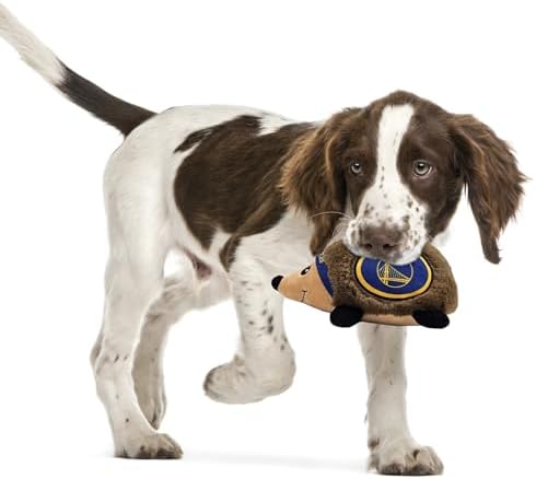 NBA Golden State Warriors Plush Hedgehog Toy for Dogs & Cats, Cool Soft Pet Toy for Fun and Interactive Play, Dog Chew Toy with Squeaker, Licensed Hot Pet Toy