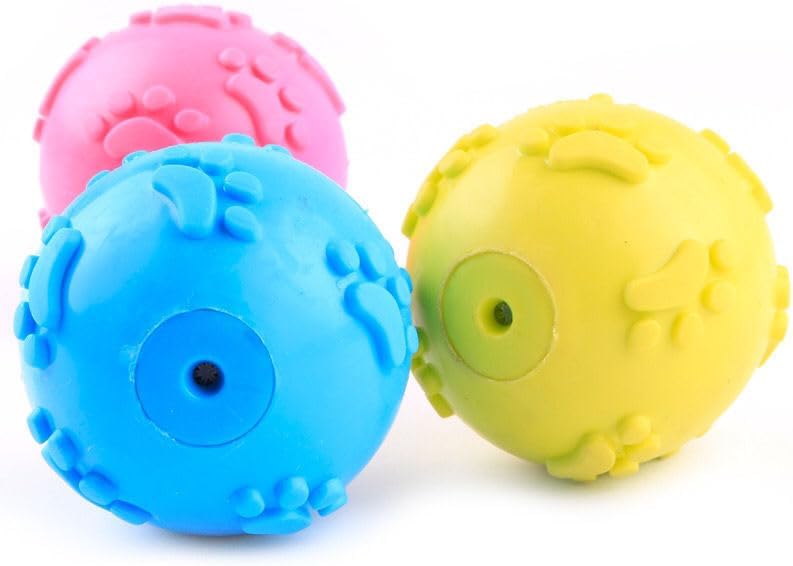 Dog Teeth Cleaning Ball – Interactive Molding Toy for Pet Dental Health, Durable Bite-Resistant Rubber, Treat Dispenser for Aggressive Chewers & Puppy Training (red)