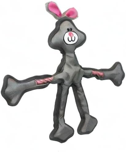 Multipet 43324-1 Skele-Ropes Animals Toy, Rabbit, 15", White