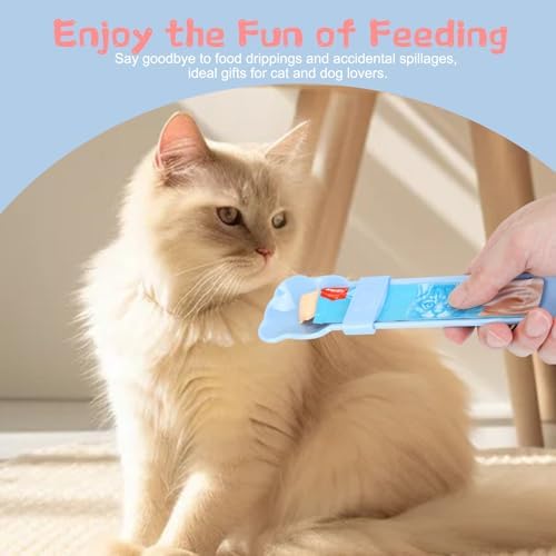 Yummy Sam 3pcs Cat Strip Feeders, Cat Lickable Puree Treat Food Dispenser, Kitten Strip Squeeze Spoon for Wet Food and Liquid Snack, Pet Food Mixing Spoon Feeding Scoop for Small Pets Puppies
