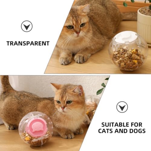 BESPORTBLE 3pcs Pet Treat Dispenser Balls for Dogs and Cats Interactive Slow Eating Chew Made of Sturdy Abs Material for Reward and Playing Indoors and Outdoors