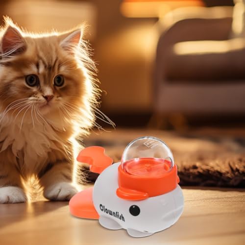 Interactive Dog Treat Dispenser Whale Shaped with Press and Rotate Design, Abs Material Slow Feeder for Training and Home Use, Puzzle Snack Feeder for Healthy Eating Puppies