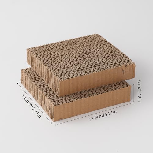 cat Scratcher Refill 5.71inch Diameter 1.18 inch Thickness Replacement Pads Scratching Board Circle cat Scratcher Scratch pad scratchers for Indoor -2 Count(Replace Cardboard 2PCS)