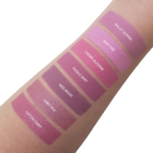 Aromi Matte Liquid Lipstick | Light Pink Lip Color for Women, Smudge Proof, Long-lasting, Waterproof, Vegan, Handmade (Baby Pink)