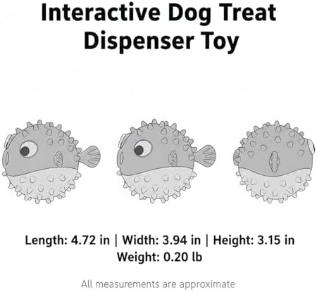 Interactive Dog Treat Dispenser Ball, Durable TPR Rubber Chew Toy for Indoor Play, 4.7 Inch Green