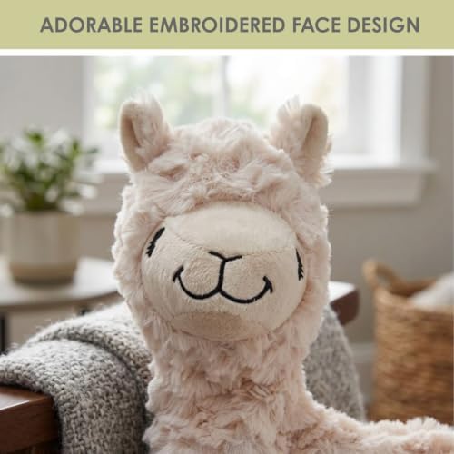NANDOG My BFF Alpaca Dog Toy Signature Collection Soft Plush & Crinkle