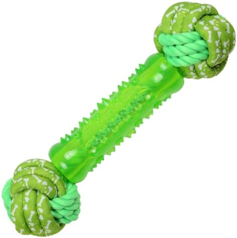 Dog Toys with Rope Ball, Dog Bone Toys with Teeth Cleaning, Dog Chew Toys