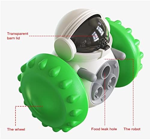 Slow Leak Feeder Toy Balance Car Leak Food Toys Tumbler Dog Feeder Interactive Dog Cat Toy Food Dispenser Slow Feeder Treat Ball Toys