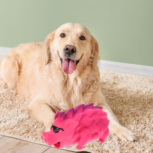 BESTOYARD Squeaky Dog Toy Interactive Puppy Chew Toy for Teeth Cleaning Tooth Molding Pet for Small and Large Dogs Bite Resistant 8.26 X 3.93 X 3.54 in 1 Pack