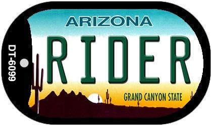 Smart Blonde Rider Arizona Novelty Metal Dog Tag Necklace DT-6099