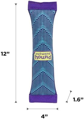 Outward Hound FlyFetch Firehose Fetch Ultra-Durable Dog Toy with Squeaker, Floats in Water, All Breeds, 16"