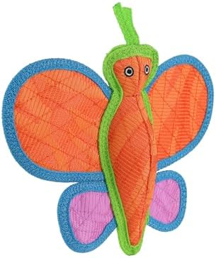 Tuffy® - DuraForce® : 2 Pack Butterfly Dog Toy: Ultra Durable Plush Toy with Multiple Layers & Reinforced Seams, Washable and Floats, DuraForce® Construction