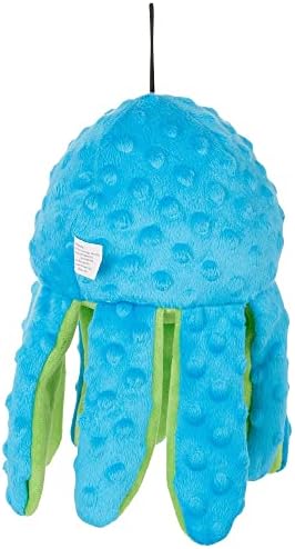 Pet Lou Dog Plush Toys,Interactive Stuffed Dog Squeaky Toys Chew Dog Toys for Medium Dog Small Large Dogs,Dotty Friends Dog Toy (9 INCH, Dotty Friends-Octopus)