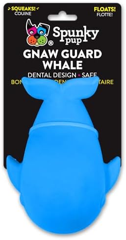 Spunky pup Gnaw Guard Squeaky Toy, Whale