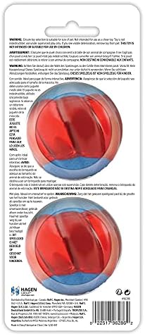 ZEUS Duo Balls with Squeaker, Interactive Dog Toys, Large, 96286