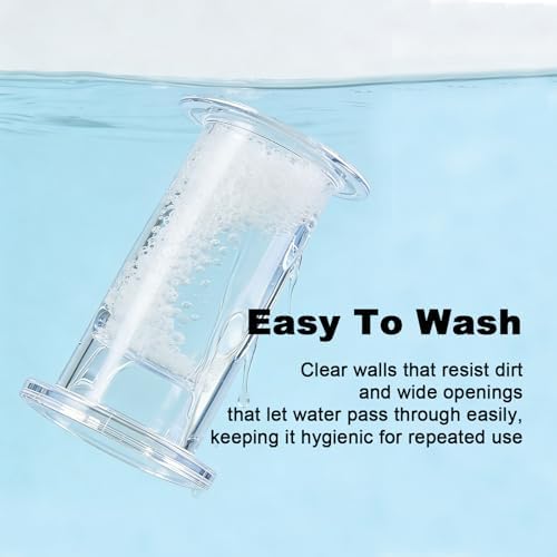 Reptile Treat Feeder Toy 3 Pack,Rolling Clear Insect Dispenser for Lizards, Geckos, Bearded Dragons & Small Reptiles – Interactive Mealworm Feeding Tube for Enrichment and Slow Feeding