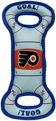 Pets First NHL Philadelphia Flyers Ice Hockey Rink PET Toy with Inner Squeaker. A Tough Toy for Dogs & Cats with Exciting Hockey Graphics, Gorgeous Team Logo & Double Stitch Trims