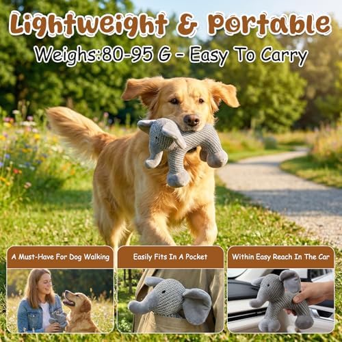 Pet Lori Linen SafariCompanions,Linen Safari Squeaky Dog Chew Toy,Robust Indestructible Dog Stuffed Toy for Small Medium Dogs,with Squeaker-Dog