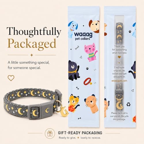 Breakaway Cat Collar with Bell for Kittens & Cats