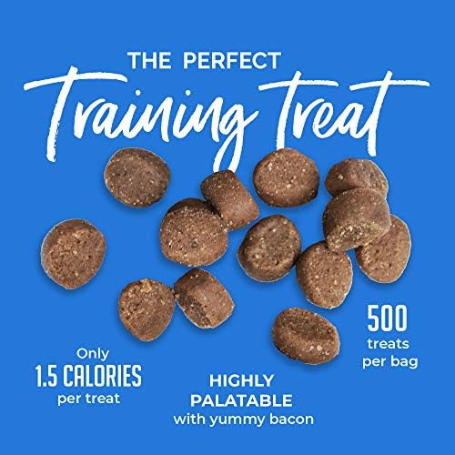 Buddy Biscuits Trainers Training Bites Soft & Chewy Dog Treats, Bacon, 10 oz. Pouch (Pack of 2)