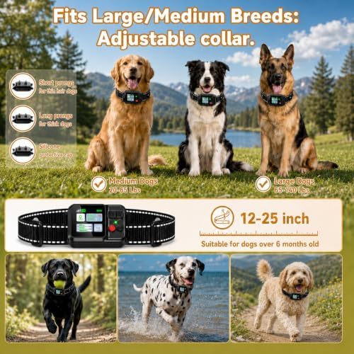 GPS Wireless Dog Fence System, IPX7 Waterproof Electric Fence for Dogs