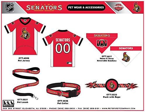 Pets First NHL Collar for Dogs & Cats. Adjustable, Cute, & Stylish! The Ultimate Hockey Fan Collar!