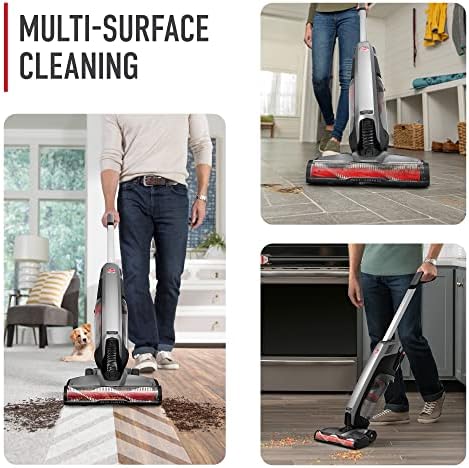 Hoover ONEPWR Evolve Pet Cordless Vacuum Cleaner, Black | Lightweight Stick Vac, Small Upright Vacuum Cleaner, Ideal for Pet Hair, Large Dirt Cup Capacity, Cordless Convenience