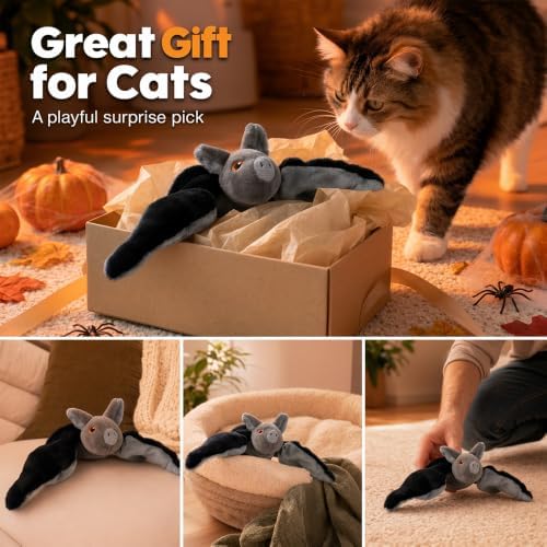 Flying Bat Toy for Dogs & Cats Flapping Wings Interactive Pet Toy (Mouse)