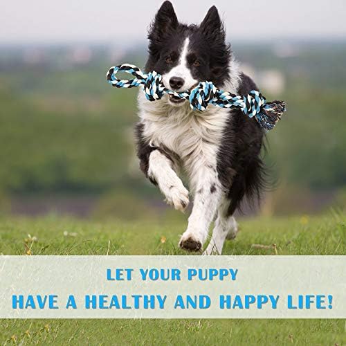 UPSKY 2 Pack Dog Rope Toys, Heavy Duty Dog Chew Toy for Aggressive Chewers