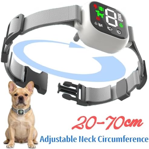 Noobark Dog Bark Collar for Small/Large Dogs 8-120lbs - Rechargeable Anti Bark Collar with 4 Modes, 8 Sensitivity Levels & IP67 Waterproof, Adjustable Nylon Strap